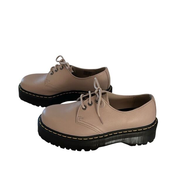 Dr. Martens 1461 Quad II Oxford Platform Derby, Vintage Taupe, Women’s 10, NWOT - Picture 5 of 14